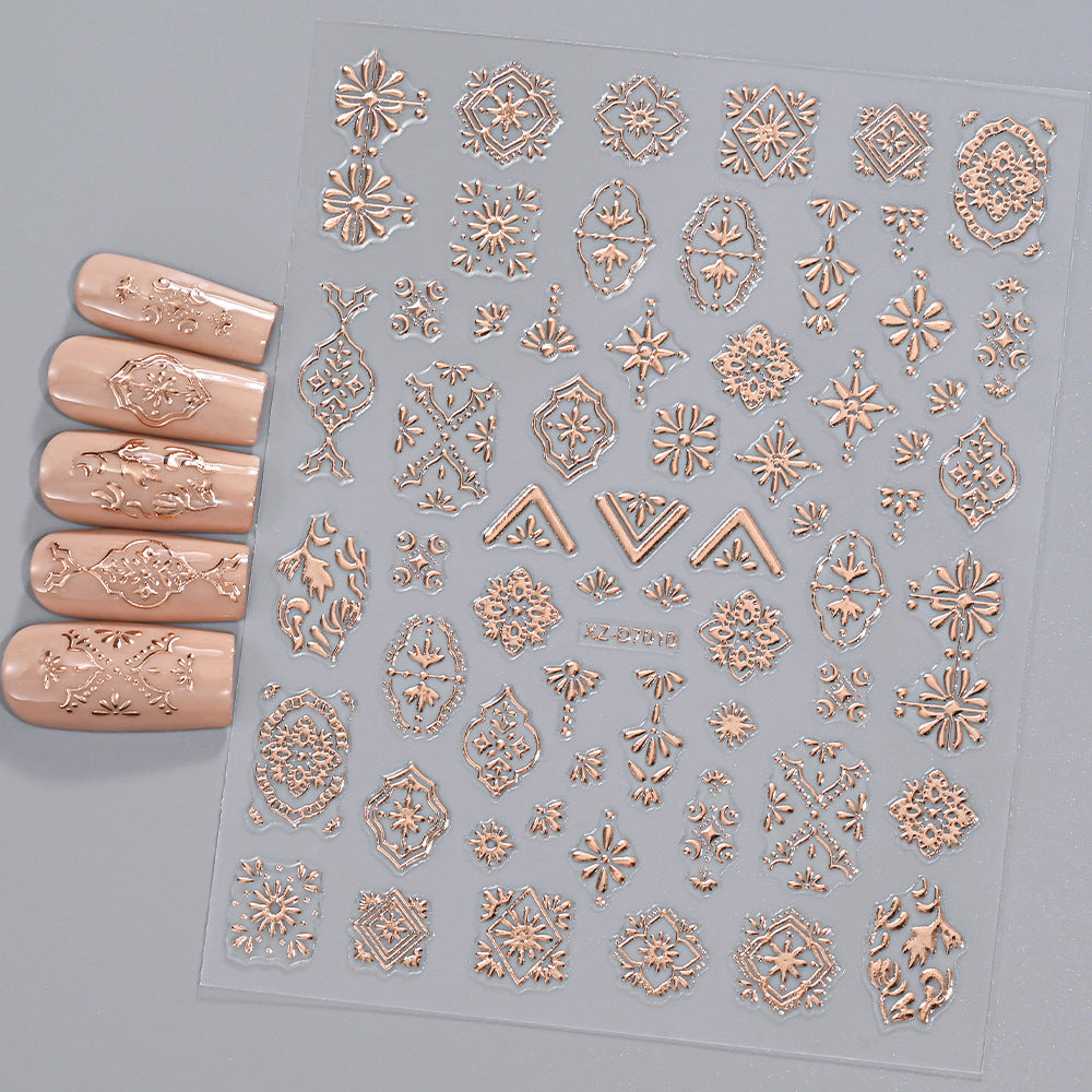 Floral Decorative Nail Art Aufkleber
