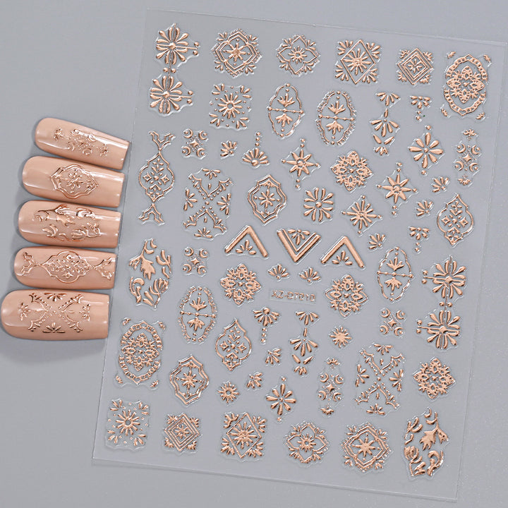Floral Decorative Nail Art Aufkleber