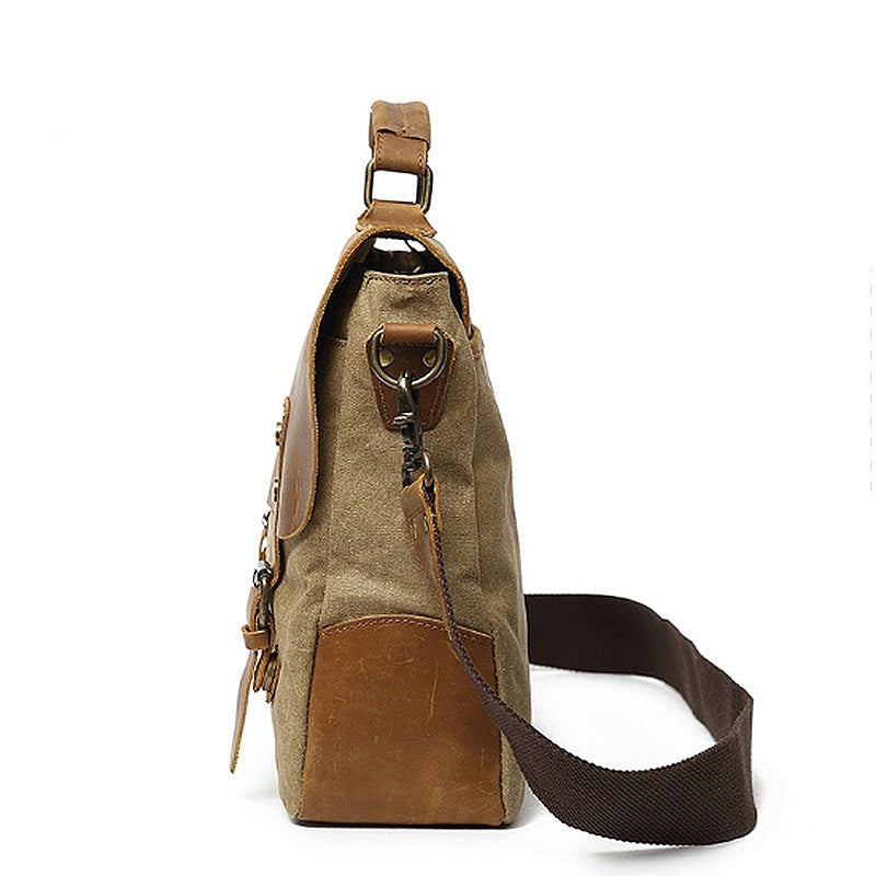 Robuste Aktentasche Aus Strapazierfähigem Canvas und Leder Karnz