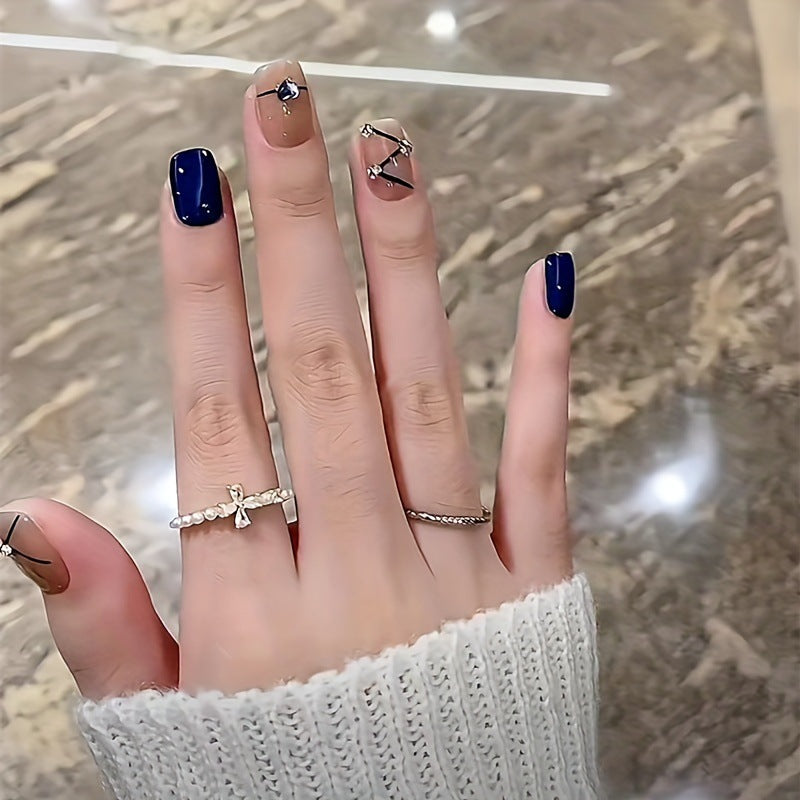 Elegante Lange Acryl Nagelverlängerungen Karnz