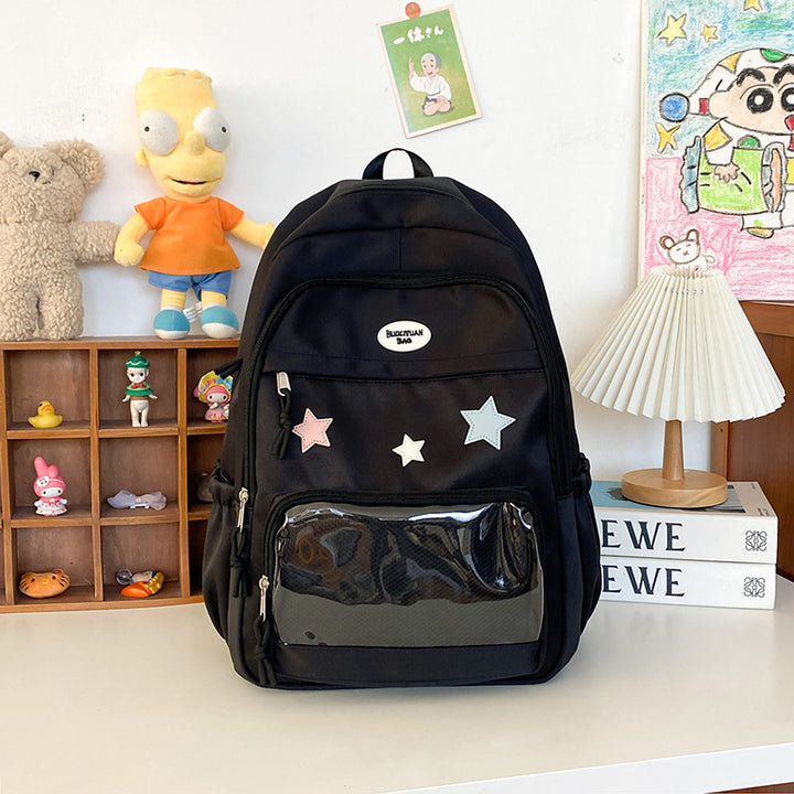 Trendy Stern-Applikation Rucksack