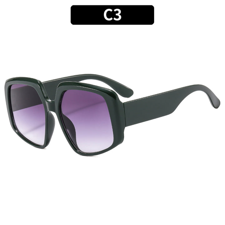 Oversized Quadrat Sonnenbrille Zeitgenössischer Stil