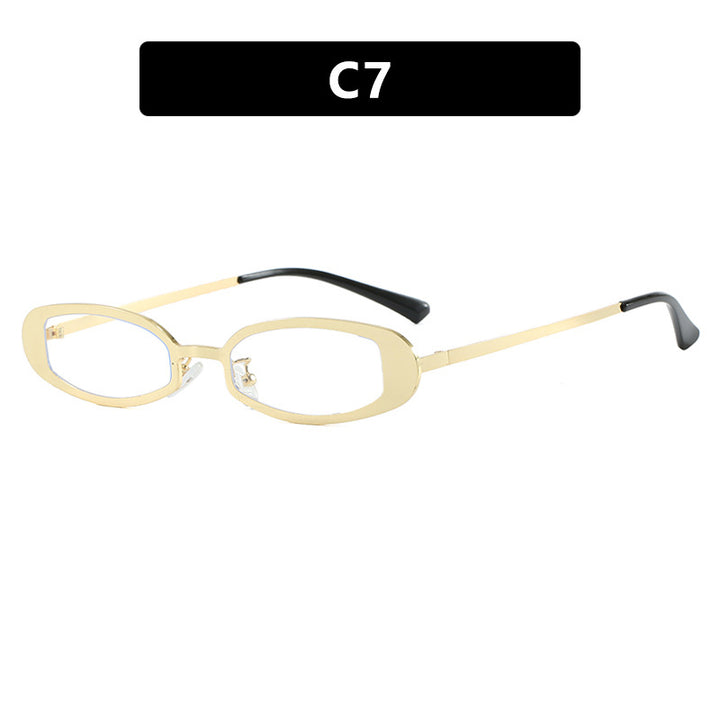Damen modische optische Brille mit elegantem Metallrahmen und feinen Akzenten Karnz