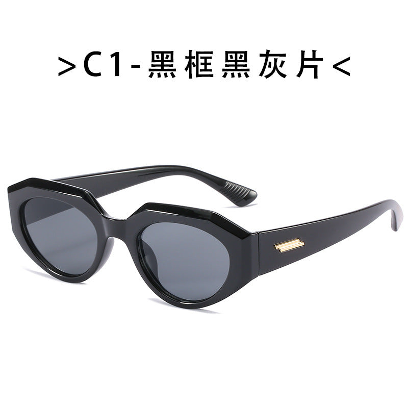 Damen geometrische Cat-Eye Sonnenbrille Karnz
