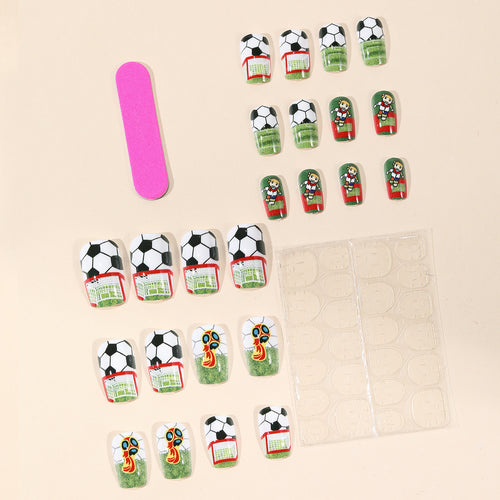 Fußball-Themen 3D Nagel Kunst Erweiterungen Karnz