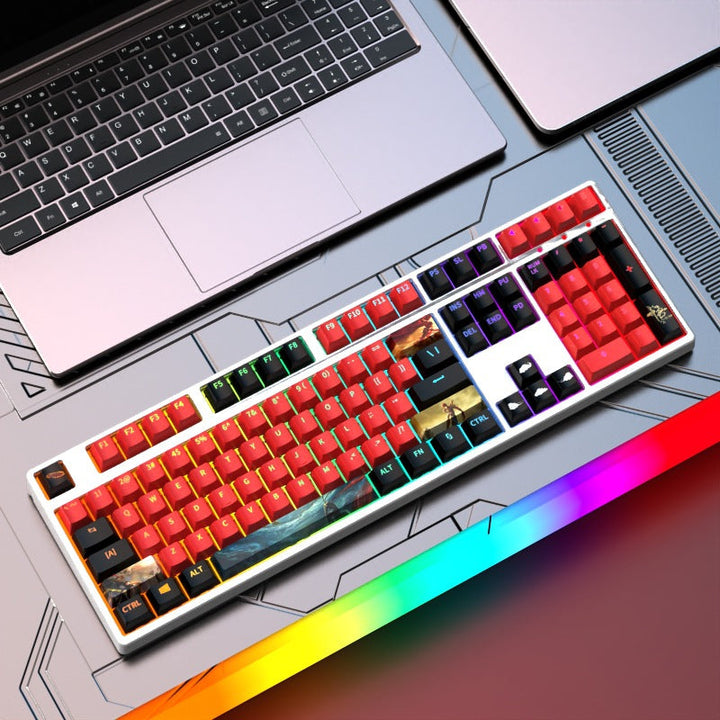 Custom Gaming-Tastatur mit RGB-Hintergrundbeleuchtung Karnz