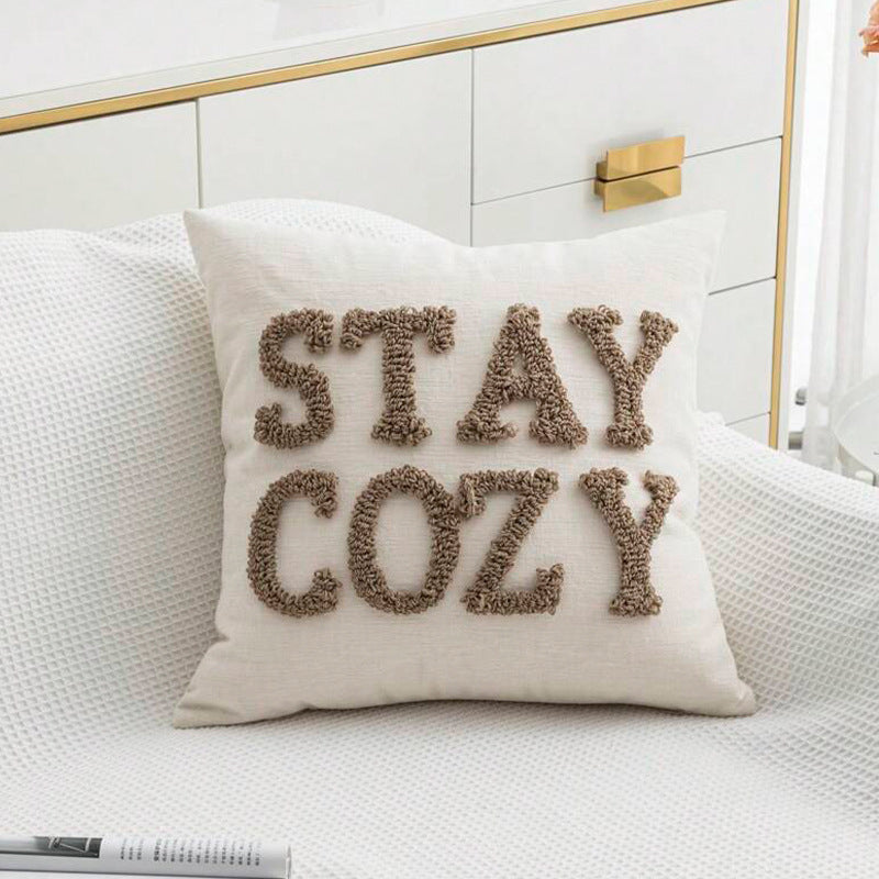 Kuschelkissen mit Schriftzug