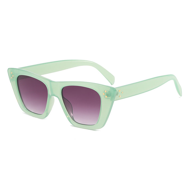 Damen modische Cat-Eye Sonnenbrille mit UV-Schutz und stilvollem Design Karnz