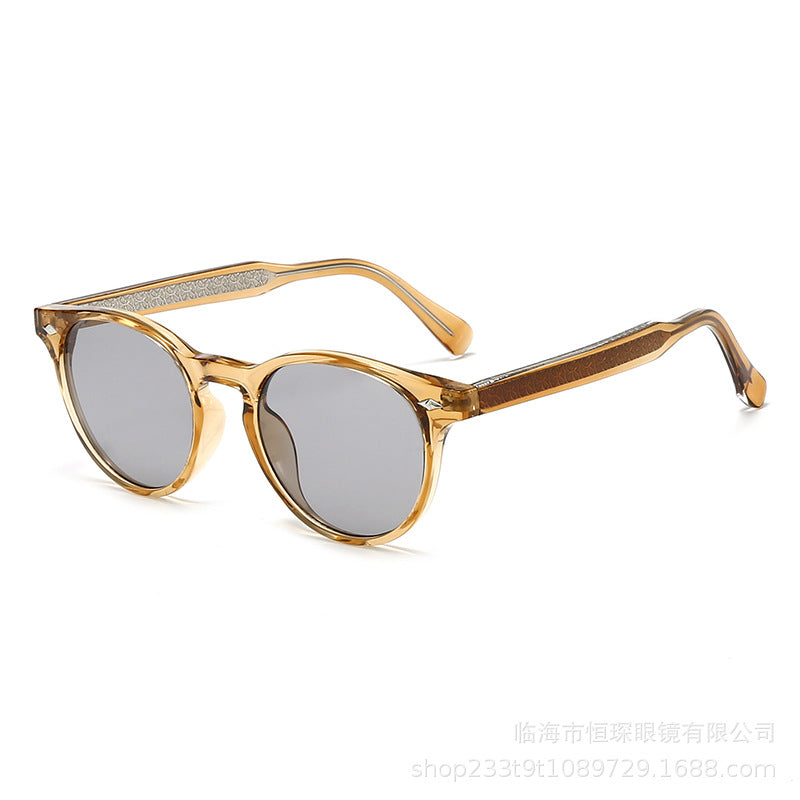 Damen runde Sonnenbrille im stilvollen Retro-Design Karnz