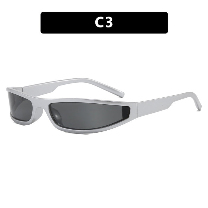 Damen sportliche Sonnenbrille mit flachem, aerodynamischem Design und UV-Schutz Karnz