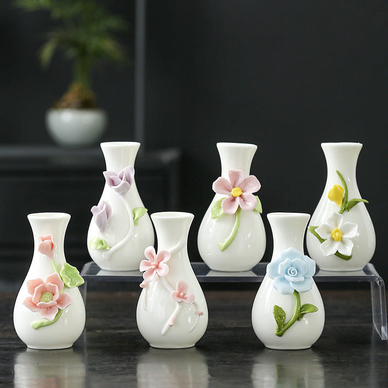 Florale Kunst Keramikvase Karnz