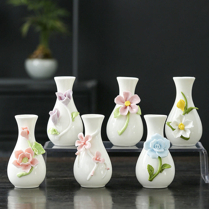 Florale Kunst Keramikvase Karnz