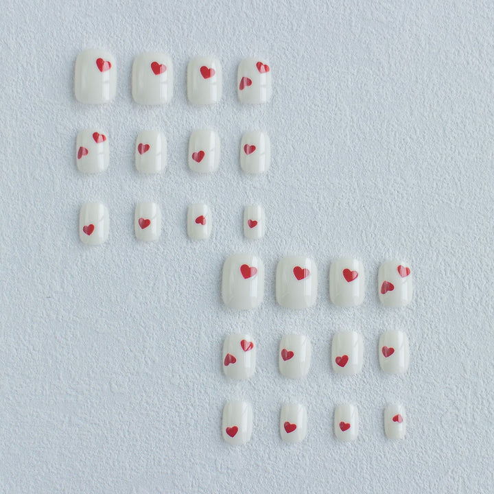 Künstlerisches Herzdesign Nagelkunstset
