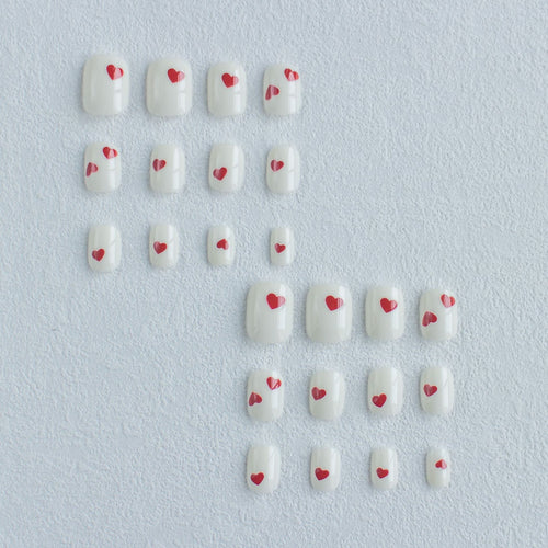 Künstlerisches Herzdesign Nagelkunstset