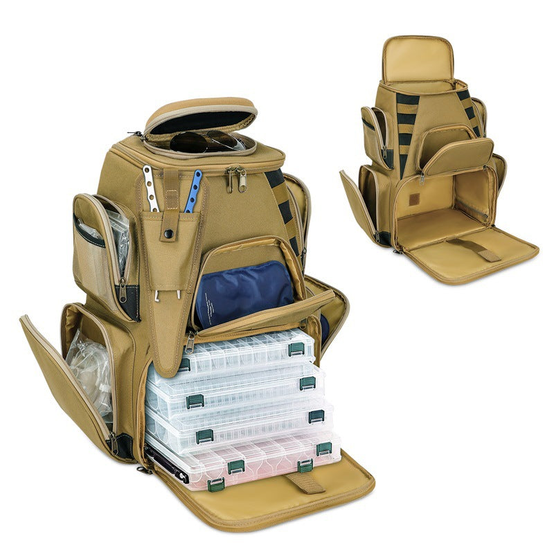 Multi-Fach Angeltasche Rucksack Karnz