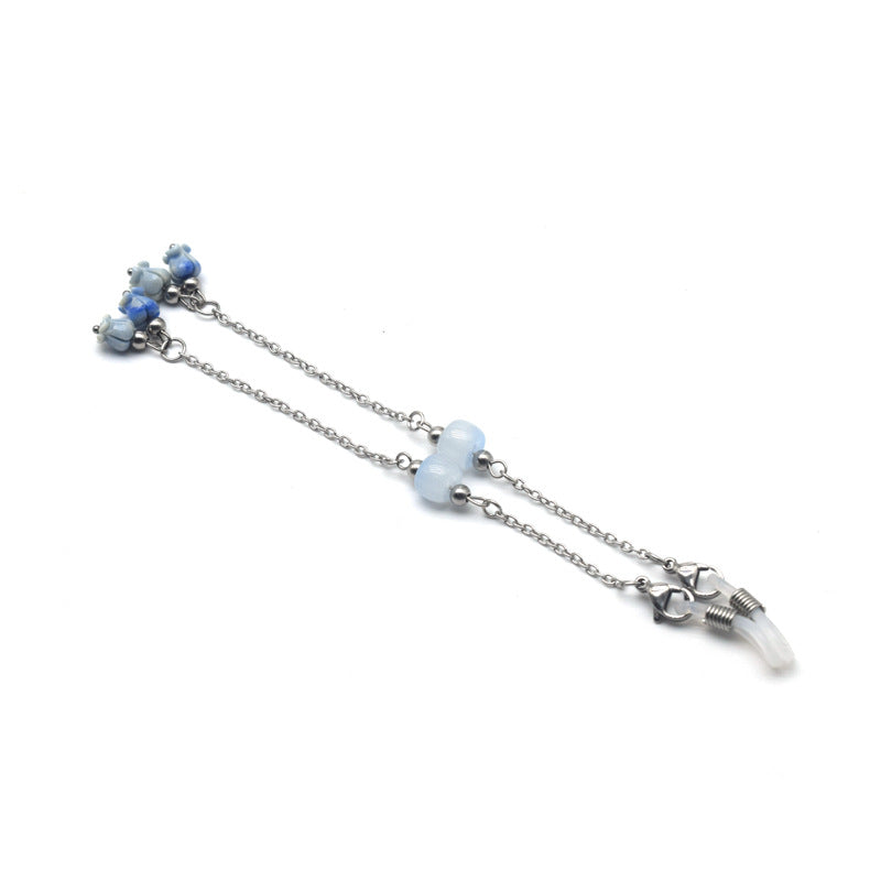 Zarte Perlen-verzierte Brillenkette Karnz