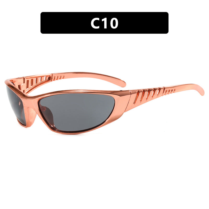 Damen Sportliche Sonnenbrille mit aerodynamischem Design und polarisierenden Gläsern Karnz
