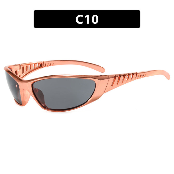 Damen Sportliche Sonnenbrille mit aerodynamischem Design und polarisierenden Gläsern Karnz