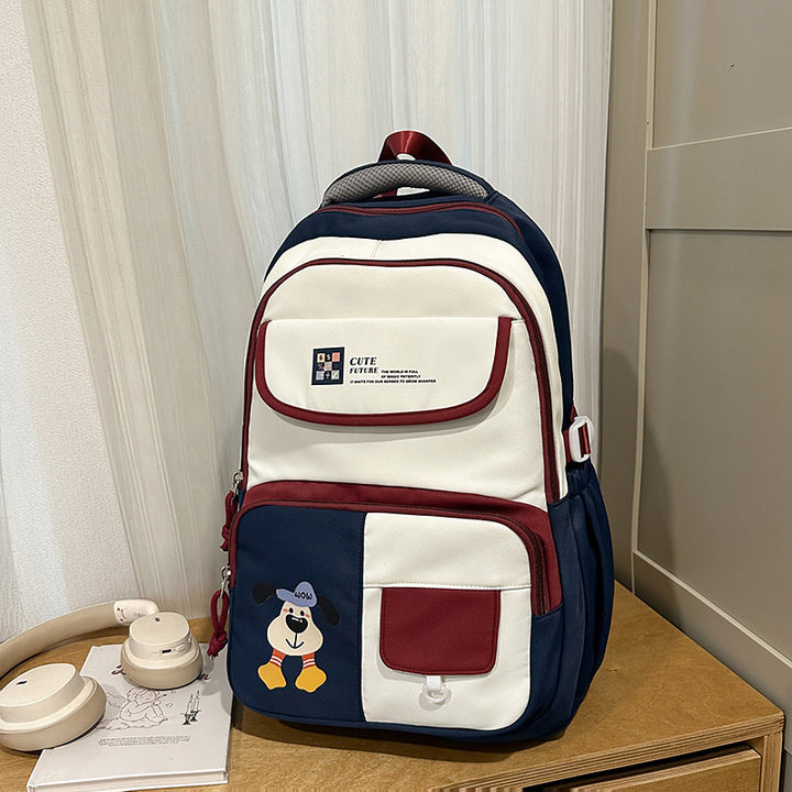 Stylischer Mehrfach-Taschen Schulrucksack
