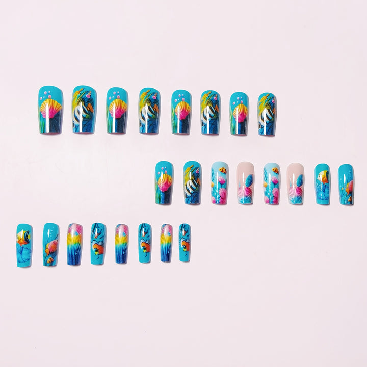 Kreatives Unterwasser Nageldesignset Karnz