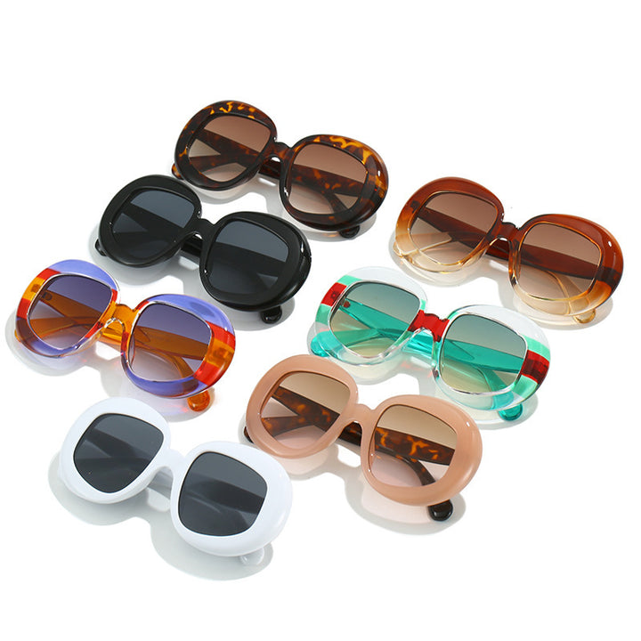 Vintage-inspirierte geometrische Rahmen-Sonnenbrille Karnz