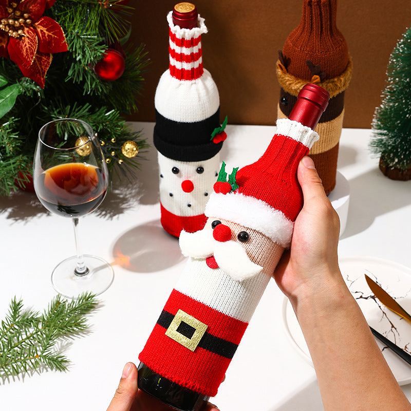Weihnachtsgeschenk Weinflaschenhülle Karnz
