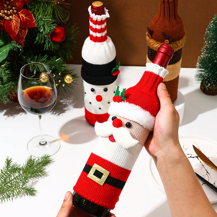 Weihnachtsgeschenk Weinflaschenhülle Karnz