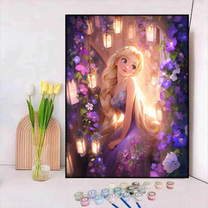 Disney-Inspiriertes DIY Malen nach Zahlen Leinwand-Kit Karnz