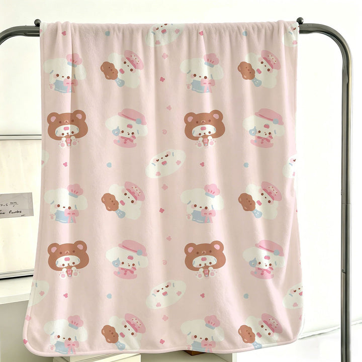 Niedliche Cartoon-Themen-Fleece-Decke