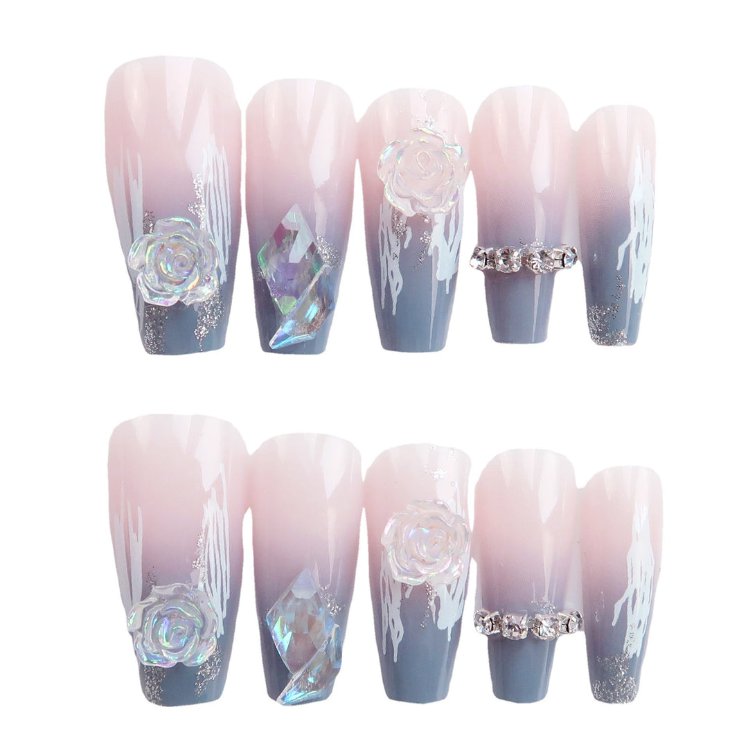 Künstlerisches Press-On Nagelset