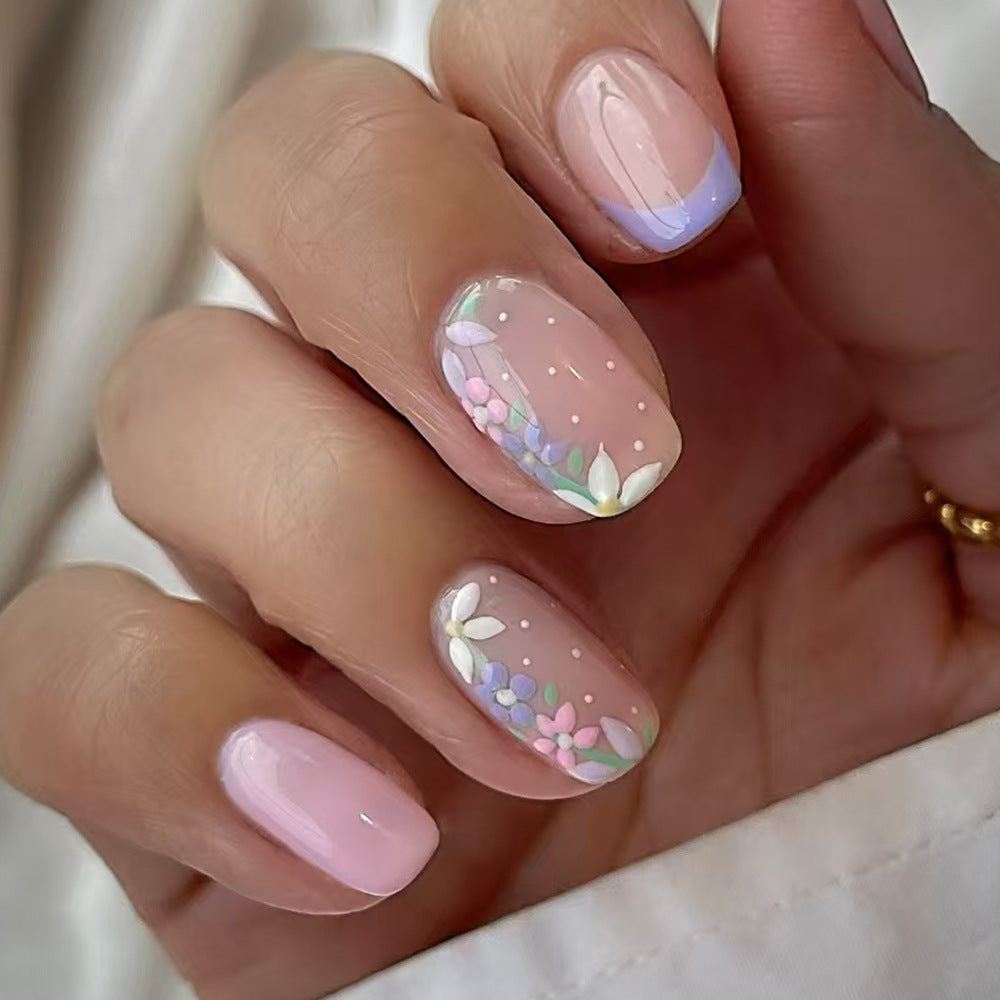 Blumen Kunst Press-On Nageldesign Karnz