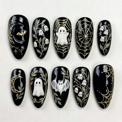 Gothic-Themen Druck-Nagelset