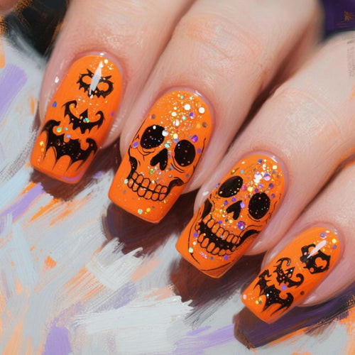 Halloween-Themen Glitter Nagelkunst Set Karnz