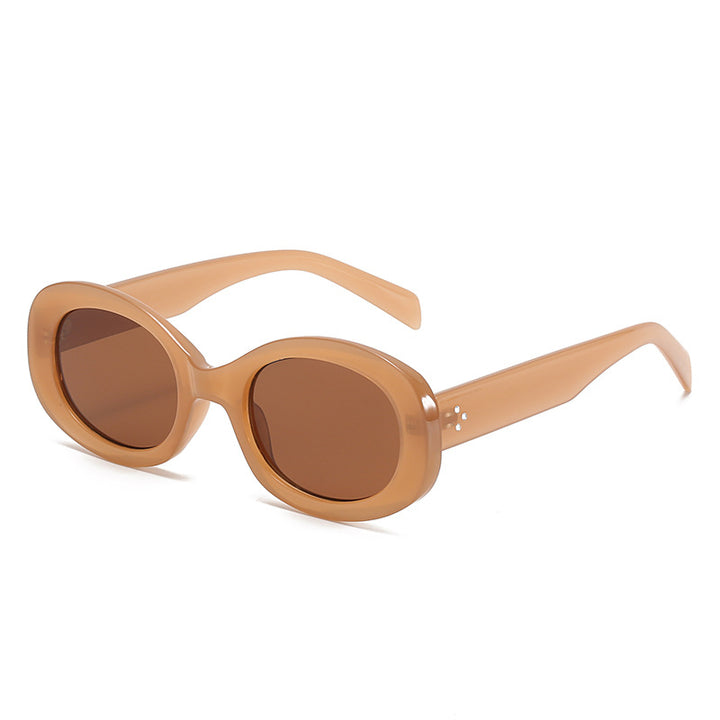 Vintage-Stil Ovalrahmen Sonnenbrille Karnz