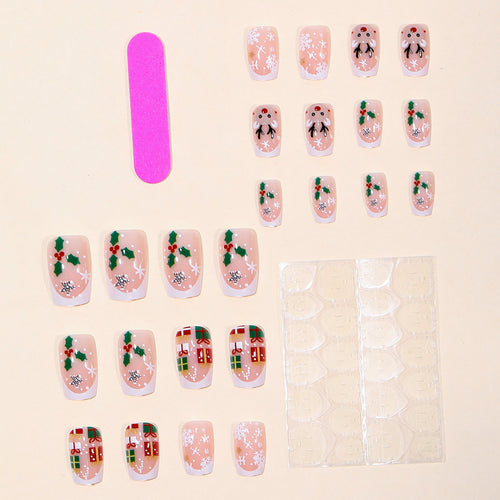 Festliche Themen 3D Feiertags Nagelkunst Set Karnz
