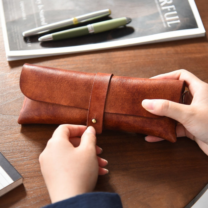 Stylische Leder Stiftetui Karnz