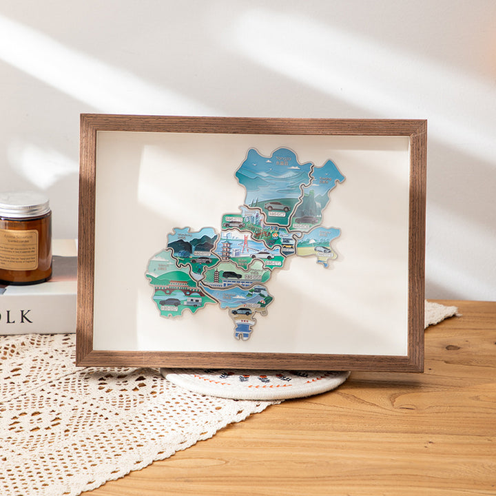 Künstlerisches Puzzle Wandkunst
