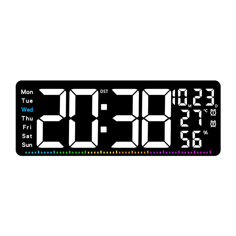 Digitaler Alarmwecker mit großem LED-Display und Wetterdaten Karnz