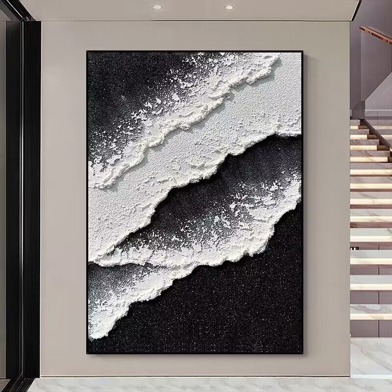 Abstrakte von Ozeanen inspirierte Wandkunst