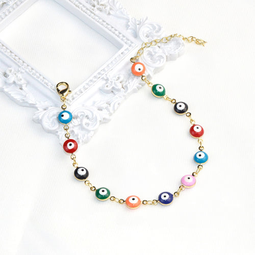 Bunte Augen Charm Brille Kette Karnz