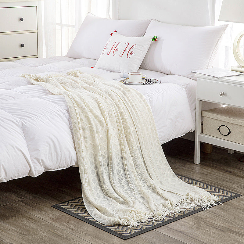 Gemütliche Strickdecke