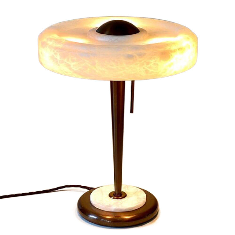 Moderne Alabaster Akzent Tischlampe