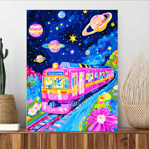 Fantasy Landschaft Leinwand Kunstdruck Karnz