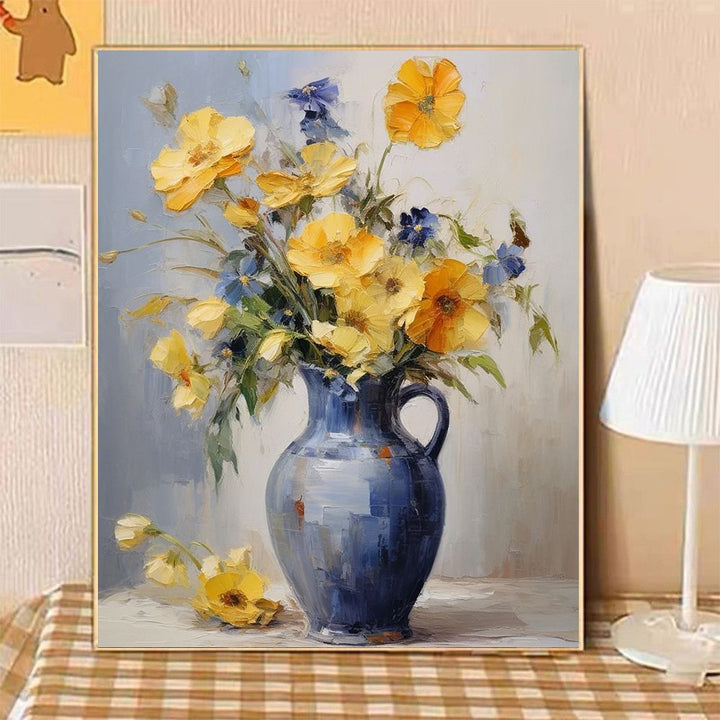 Artistische Florale Stillleben Leinwandkunst Karnz