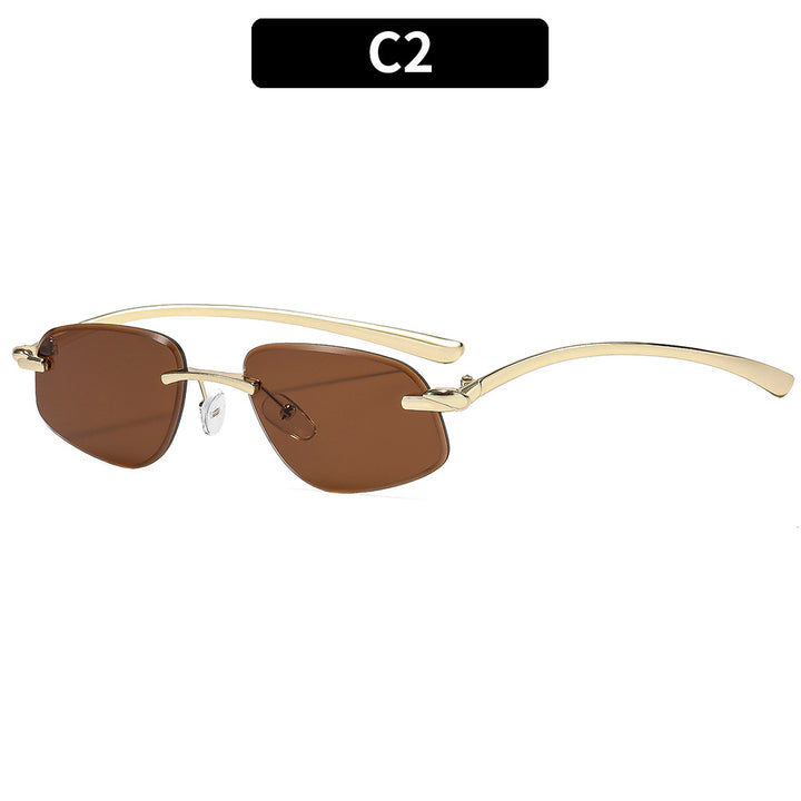Stylische Minimalistische Rechteck-Sonnenbrillen