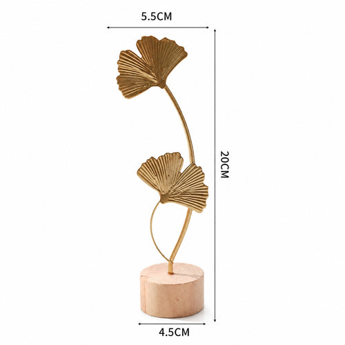 Dekorative Ginkgo Blatt Skulptur
