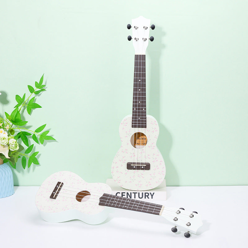 Blumenmuster Ukulele Karnz