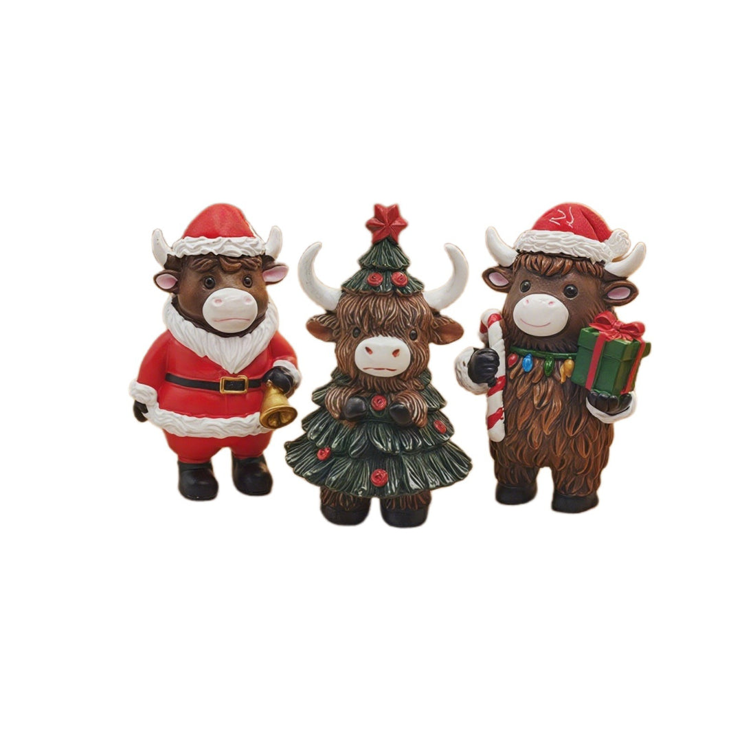 Weihnachtsdeko Figur im Hochlandrind-Design Karnz
