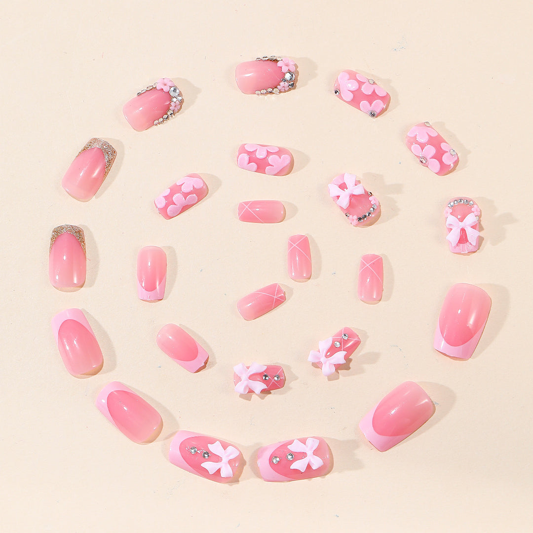 Dekorative 3D Blumen Acryl Nagelkunst Erweiterungen Karnz