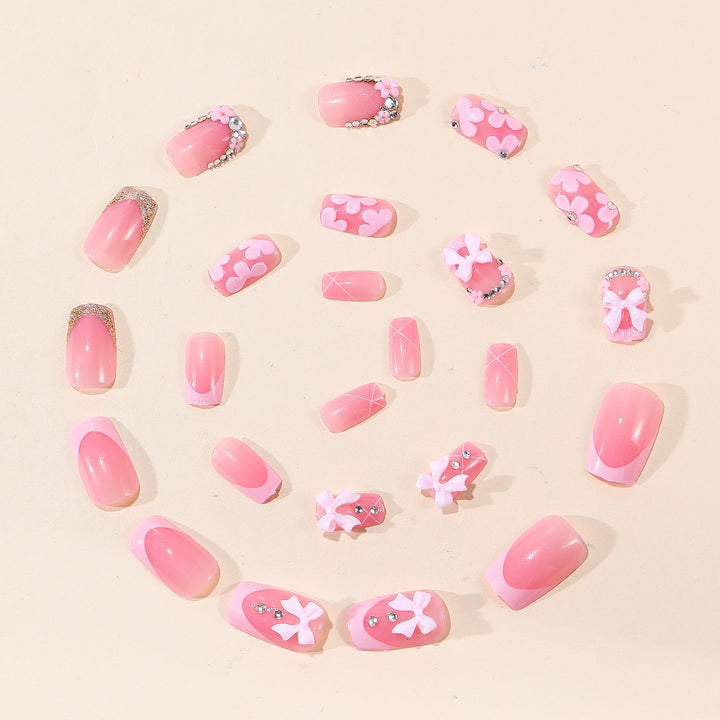 Dekorative 3D Blumen Acryl Nagelkunst Erweiterungen Karnz